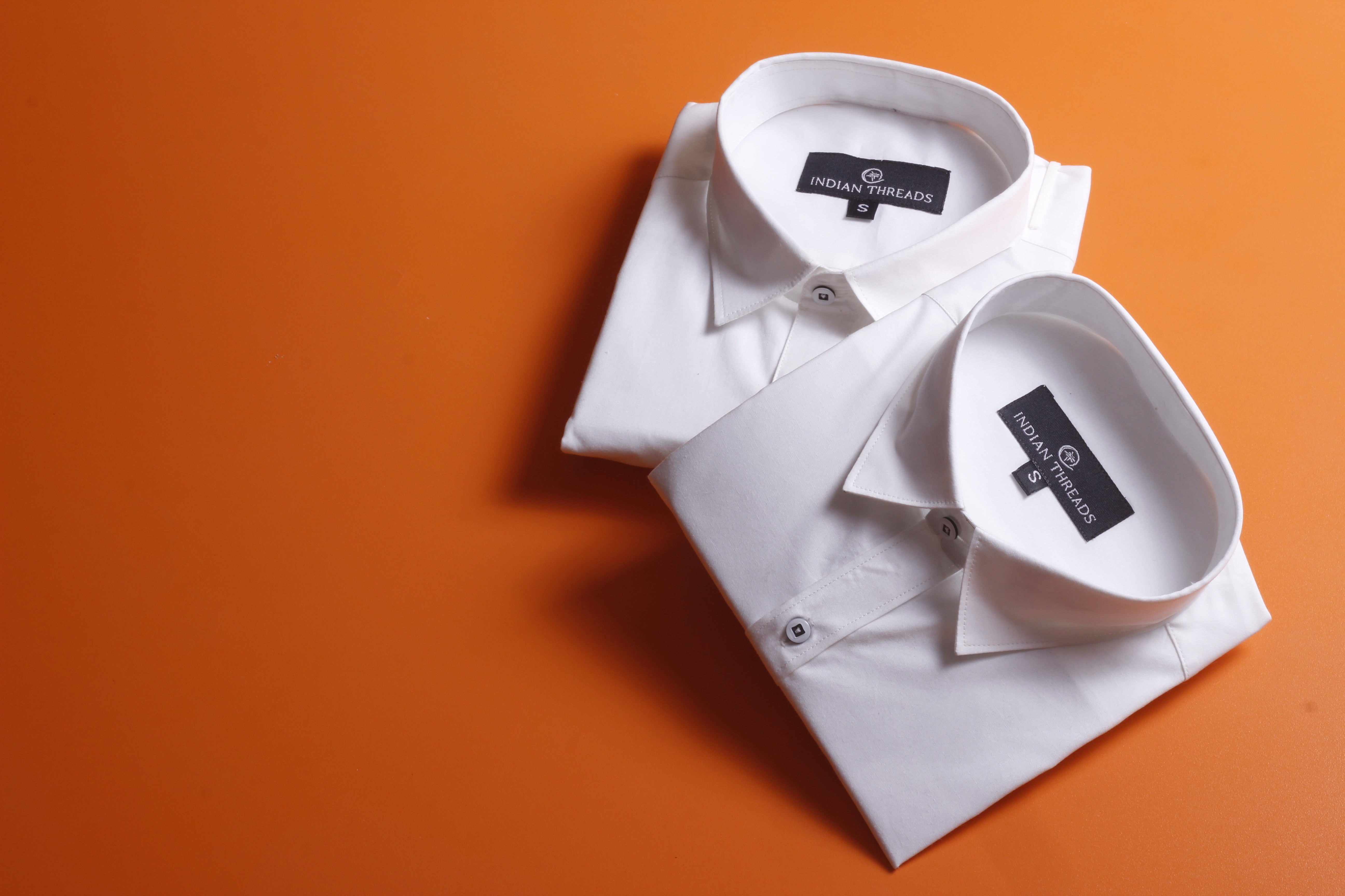 white formal shirts for men