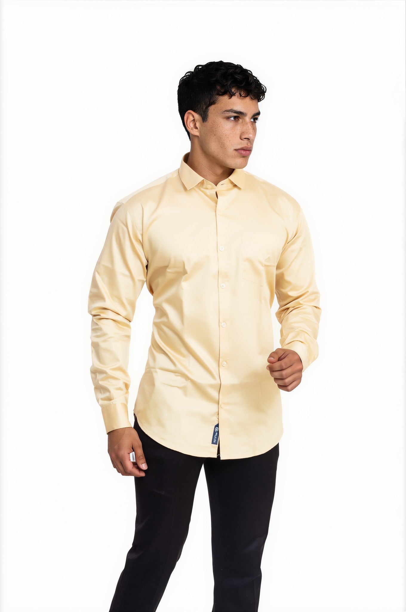 beige shirt