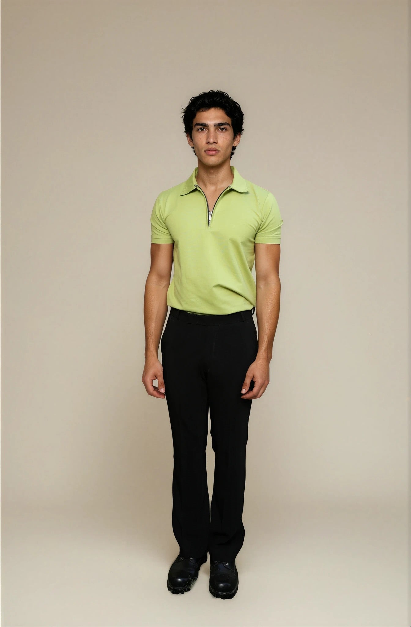 green polo t-shirt