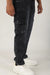 Cargo Jeans For Men Charcoal Black Straight Fit
