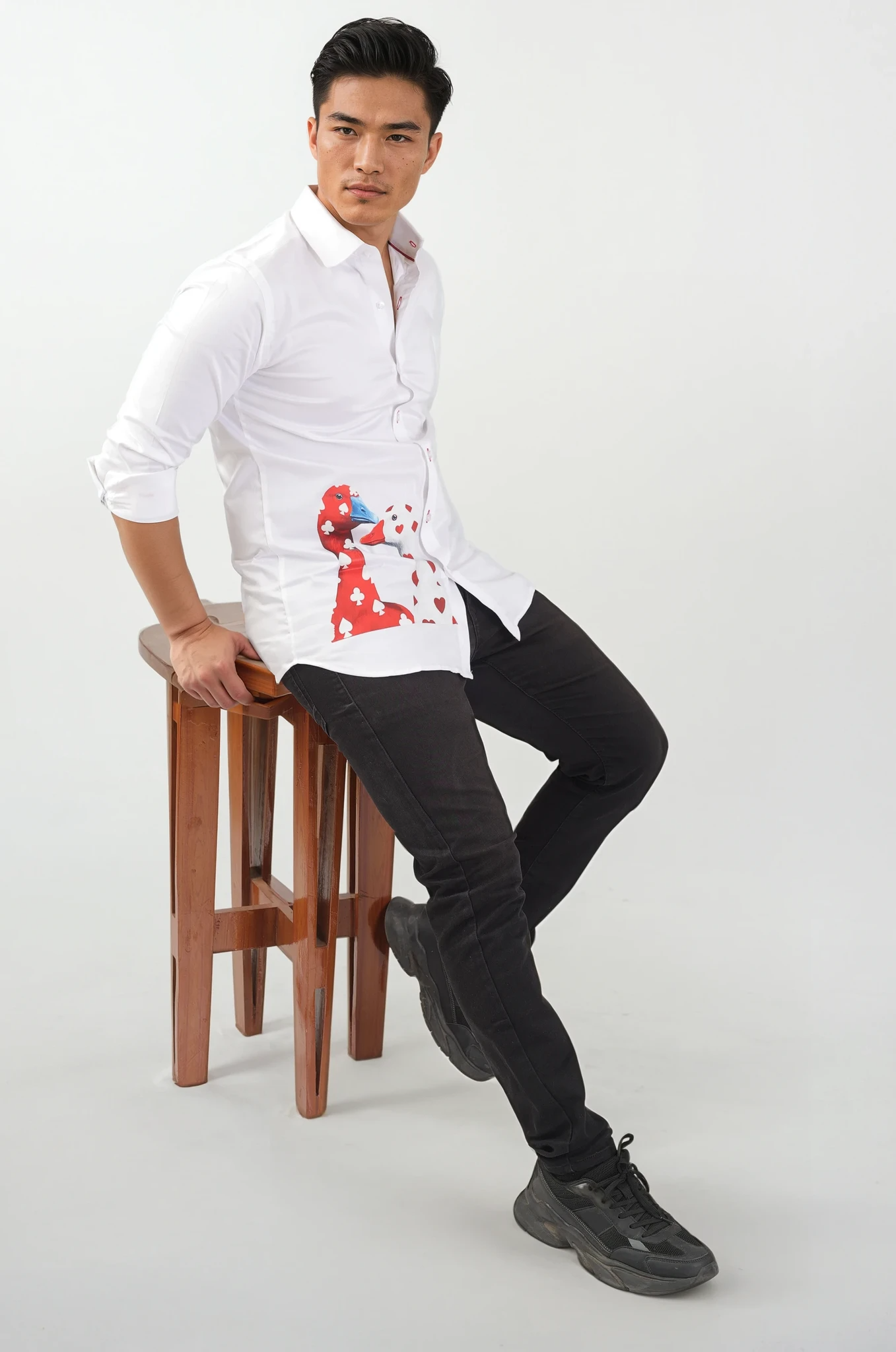 The High Roller Duck Print Casual Shirt