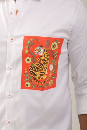 Designer White Shirt for men