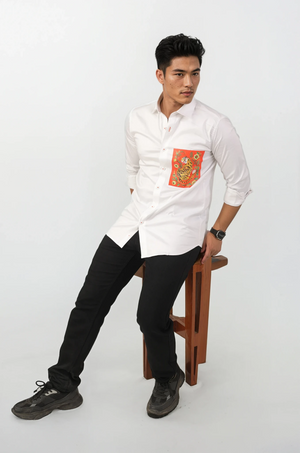 Designer White Shirt for men