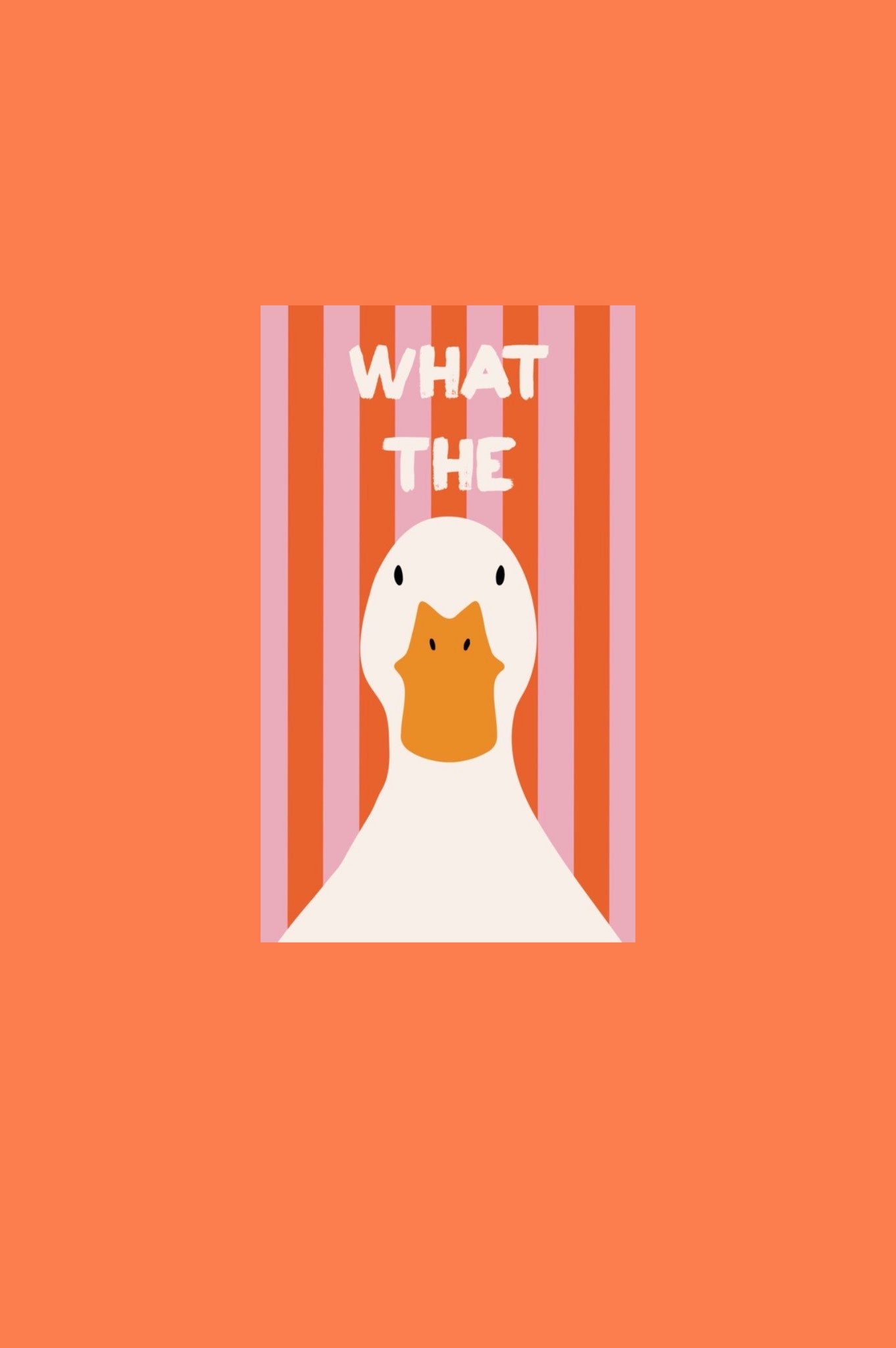 Oversized Tshirt What The Orange