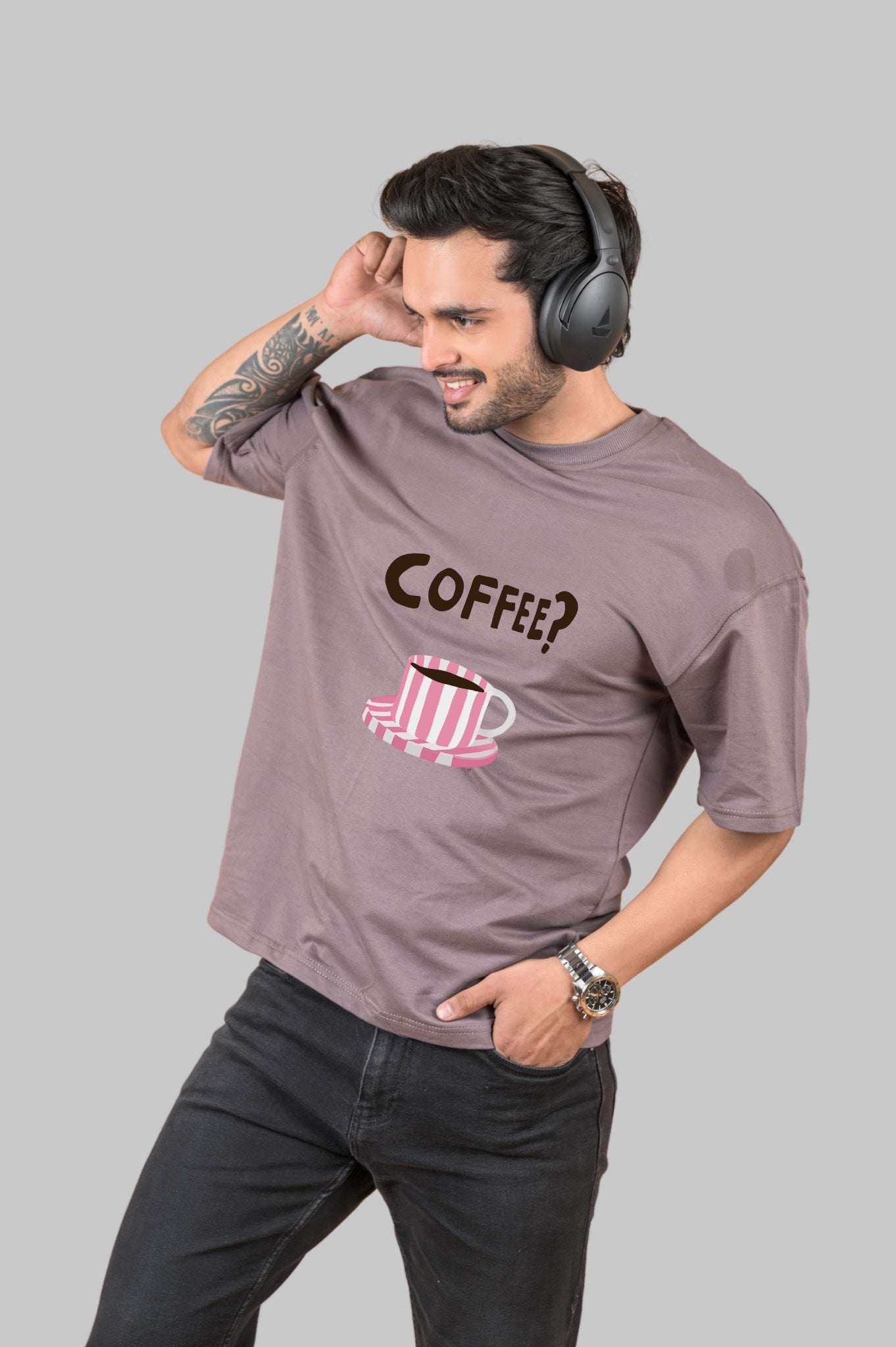 Oversized Tshirt Coffee Auburn