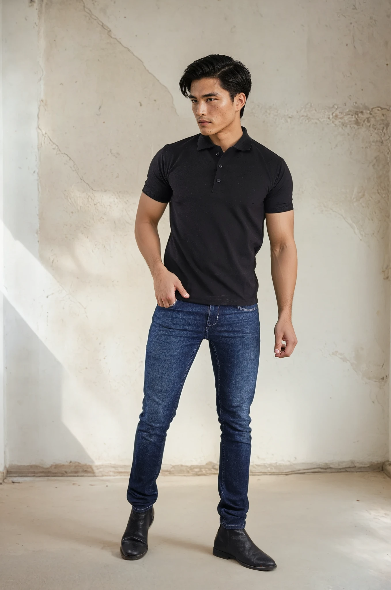 Black Polo T-shirt