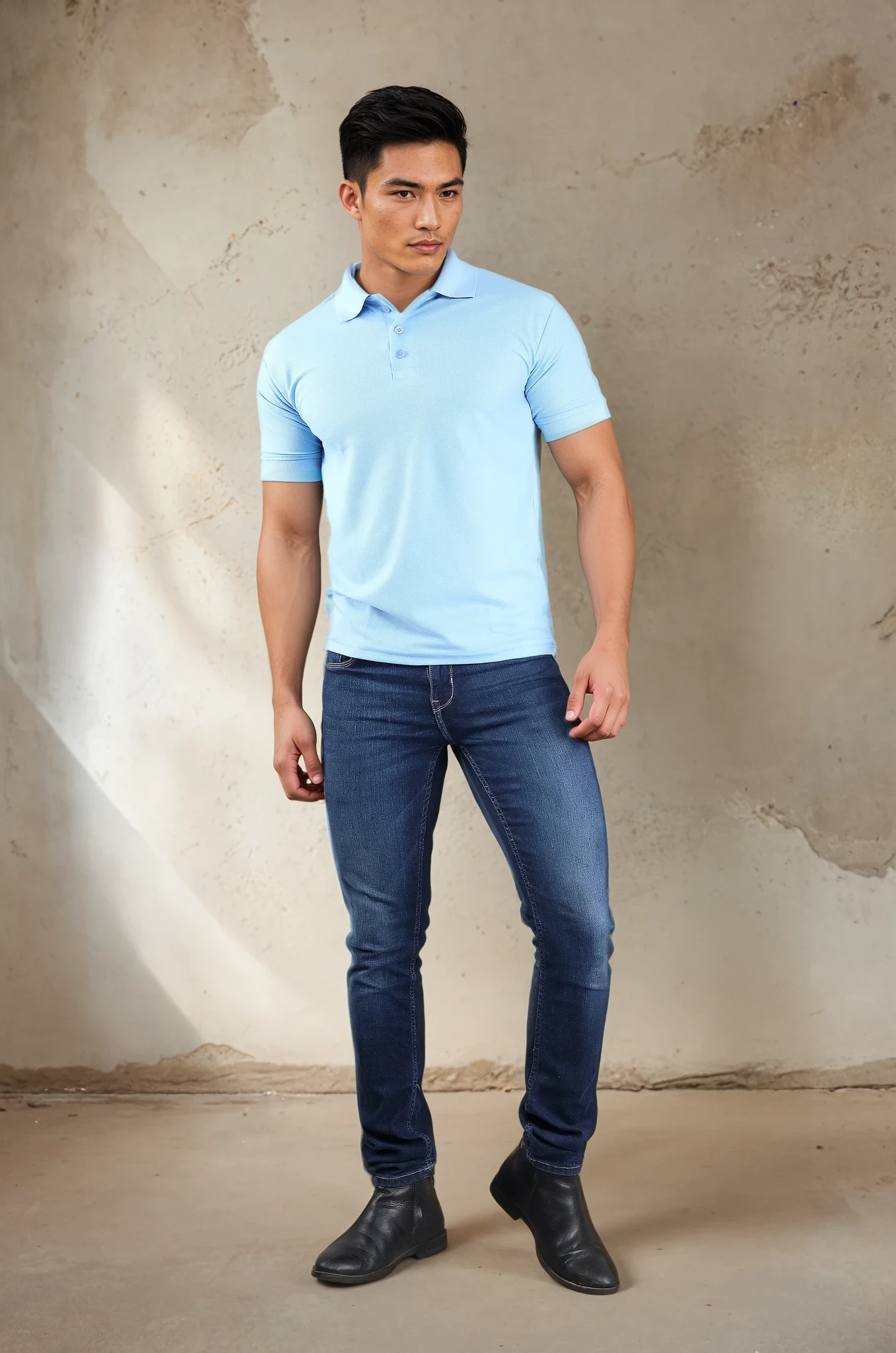 Sky Blue Polo T-shirt