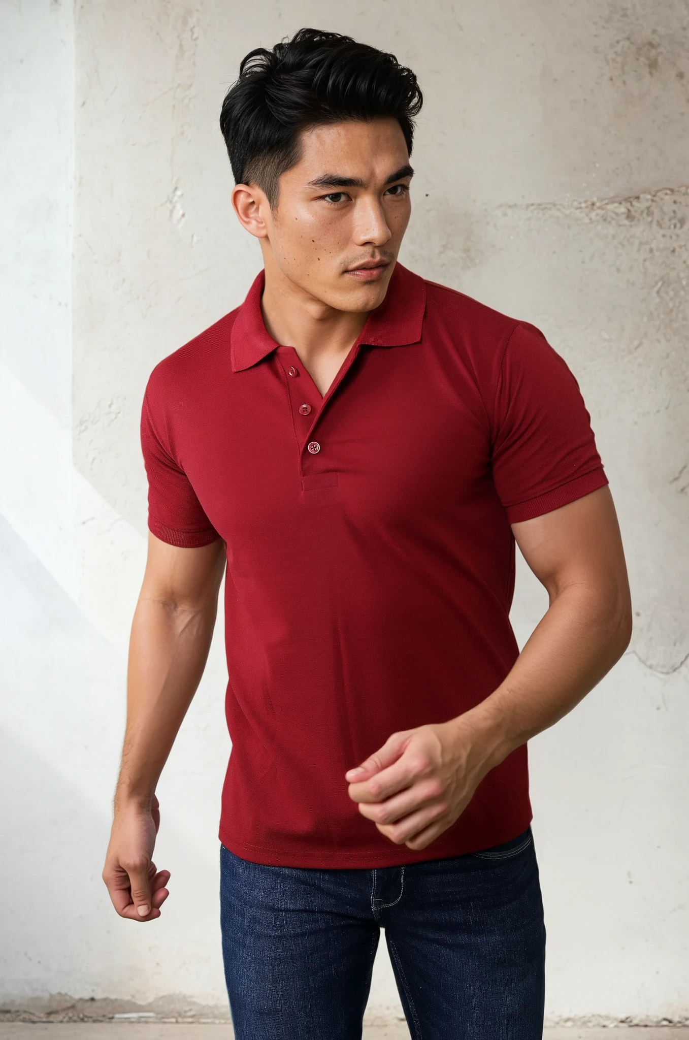 Maroon Polo T-shirt