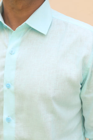 Blue Mist Linen Shirt