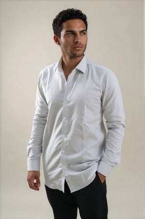 Grey Linen Shirt
