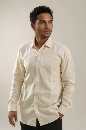 Cream Linen Shirt