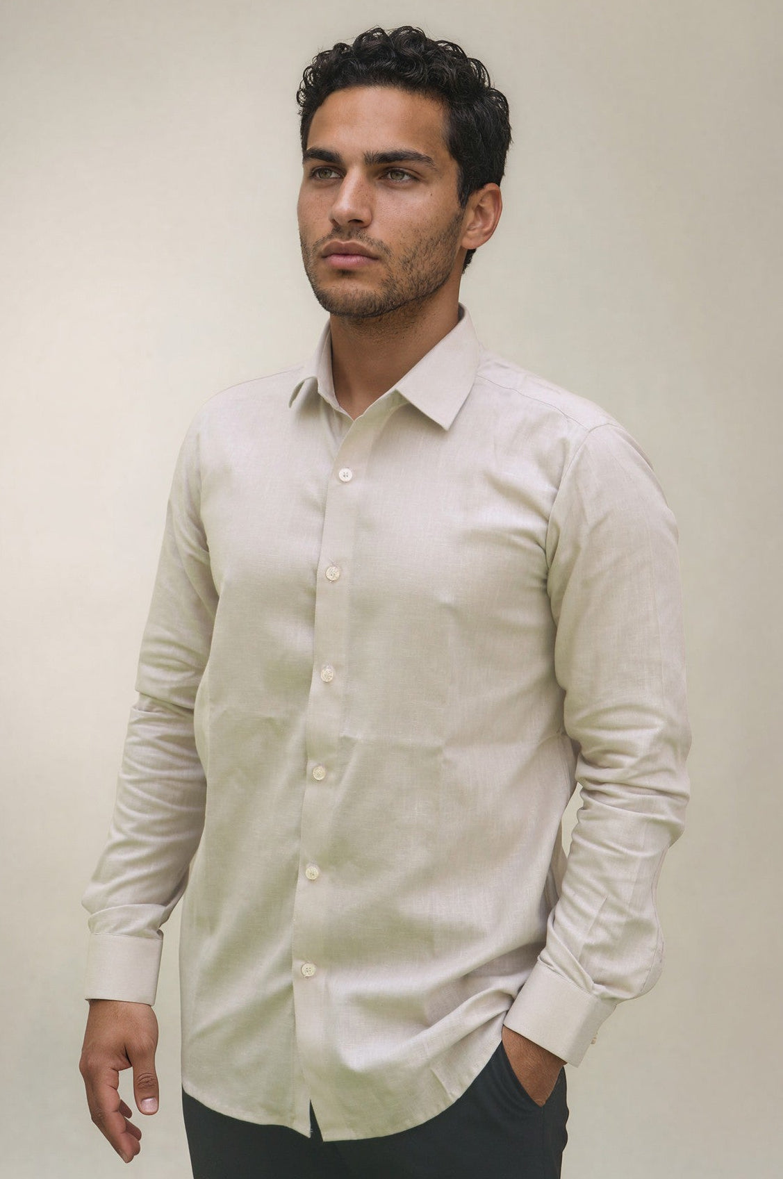 Ivory Linen Shirt