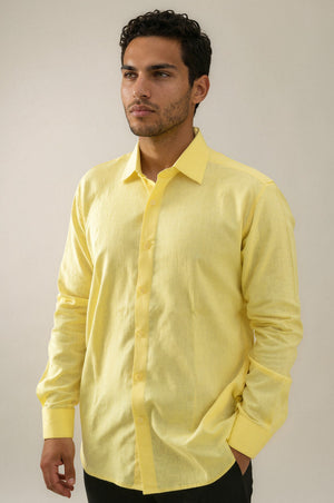 LEMON LINEN SHIRT