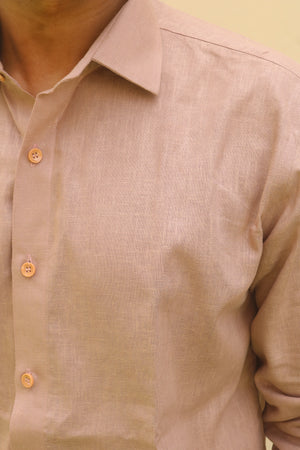 BROWN Linen Shirt