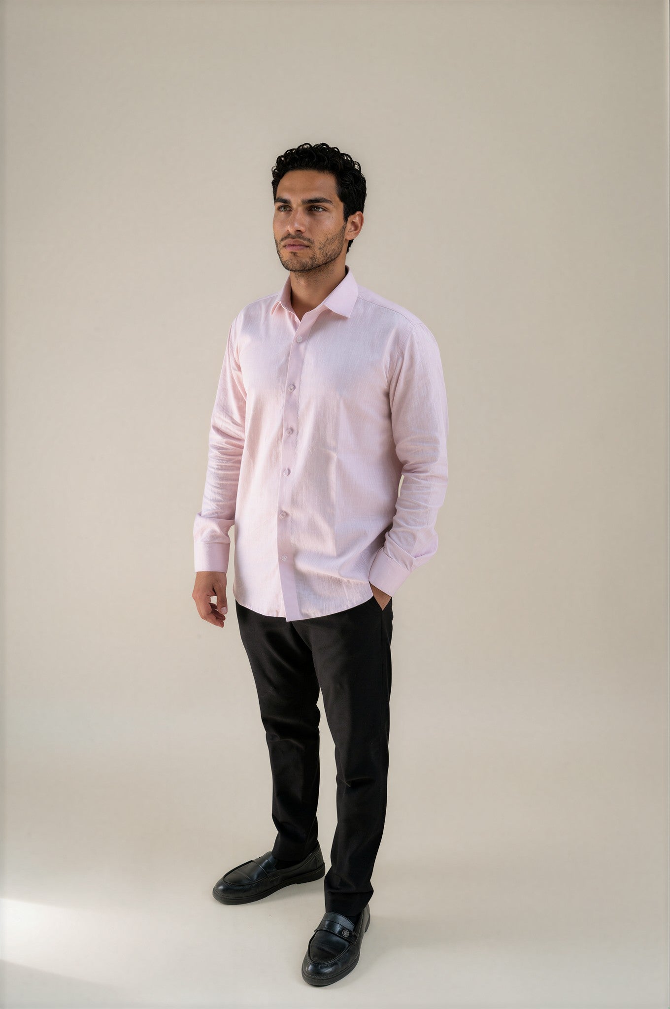 Dusty Rose Linen Shirt