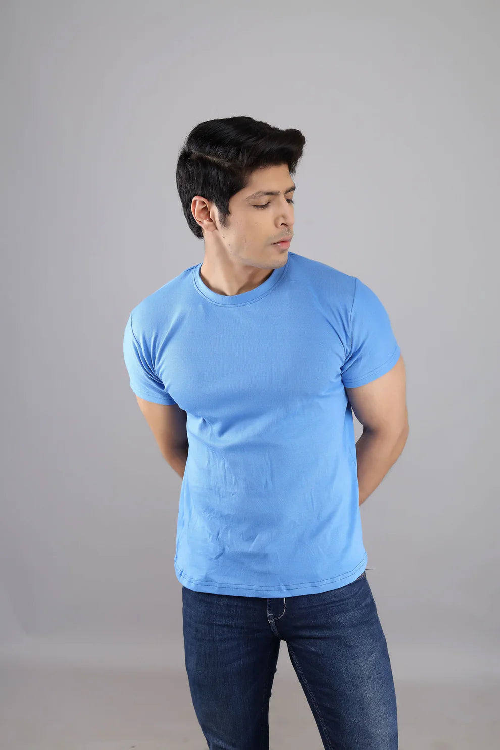 Dark Blue Crew Neck T-shirt