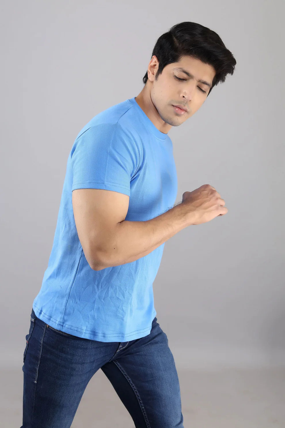 Dark Blue Crew Neck T-shirt