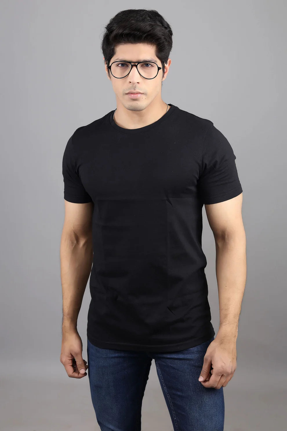 Black Crew Neck T-shirt