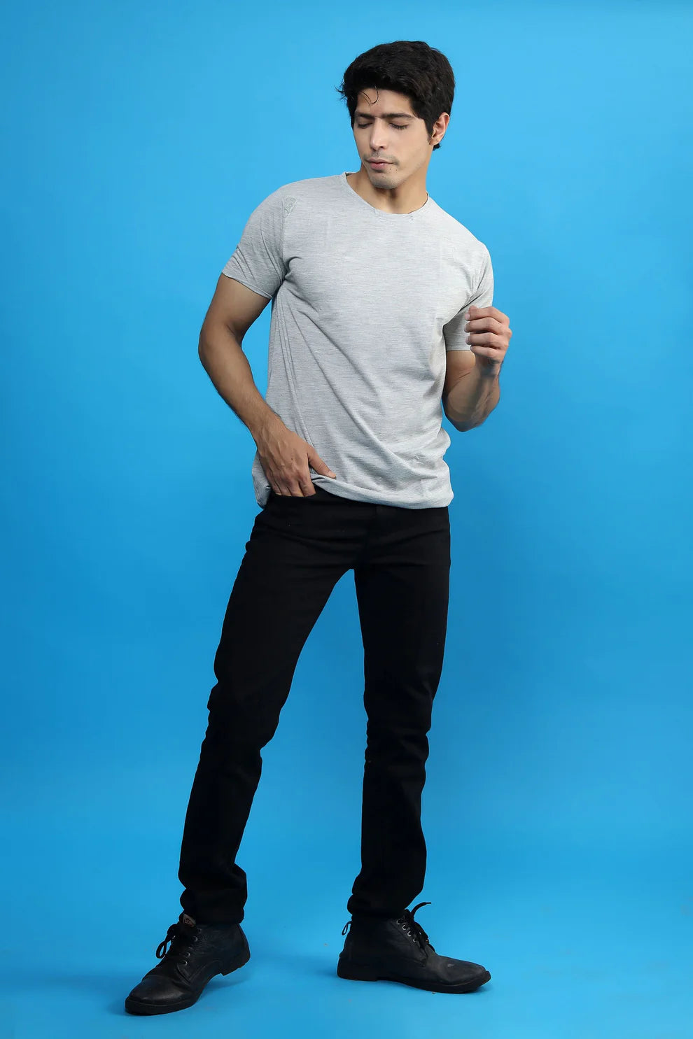 GreyCrew Neck T-shirt