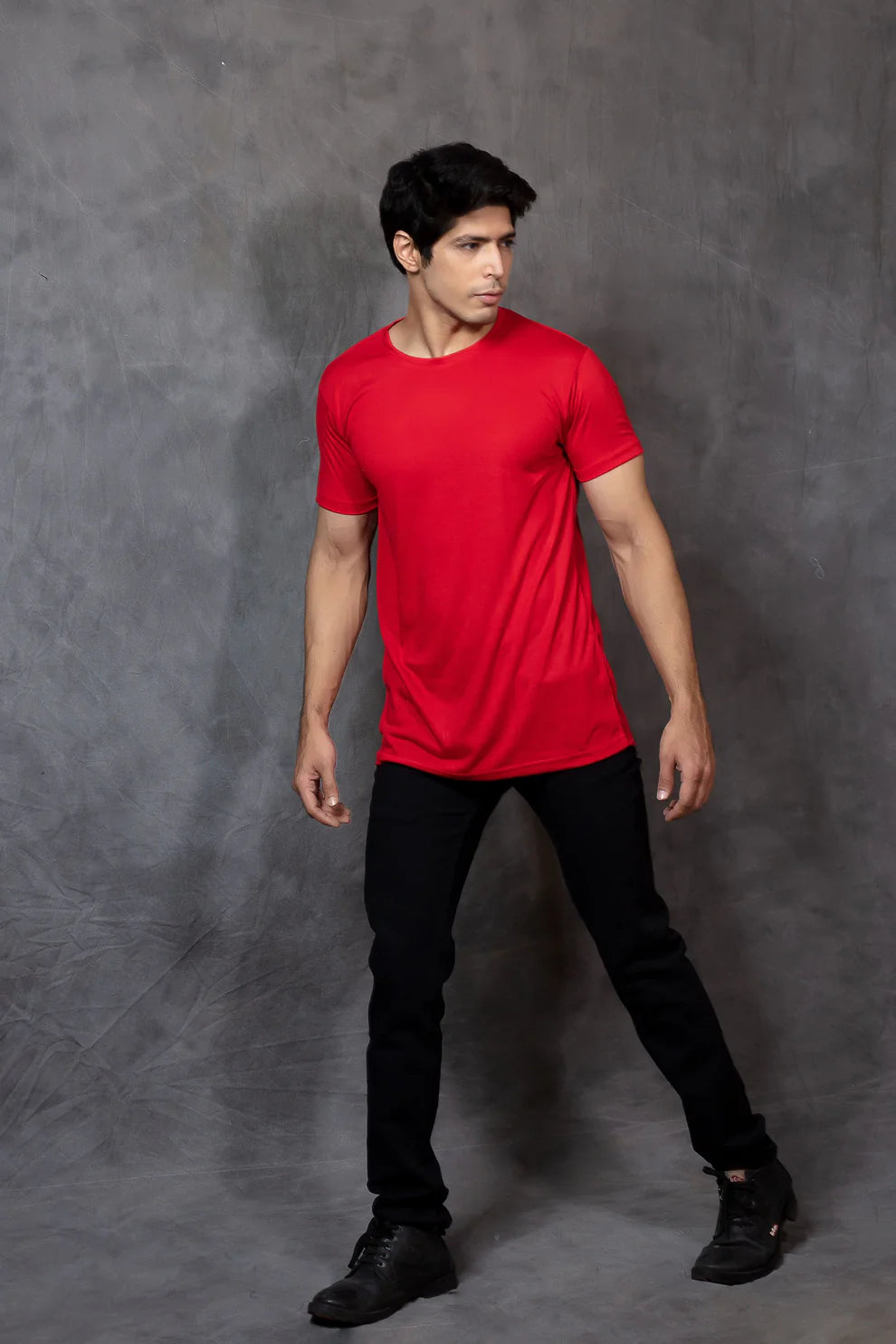 Red Crew Neck T-shirt