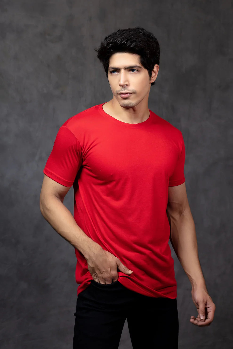 Red Crew Neck T-shirt