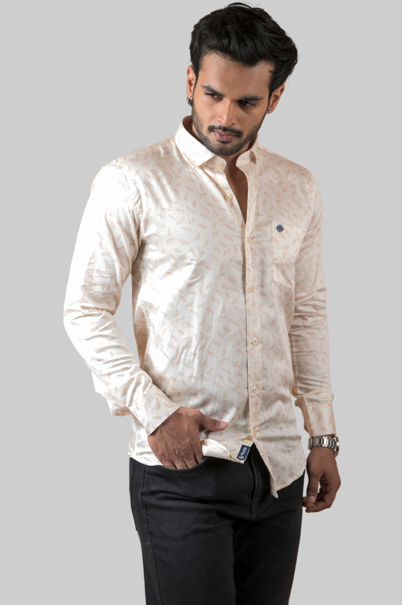 Printed Shirt For Men Off White