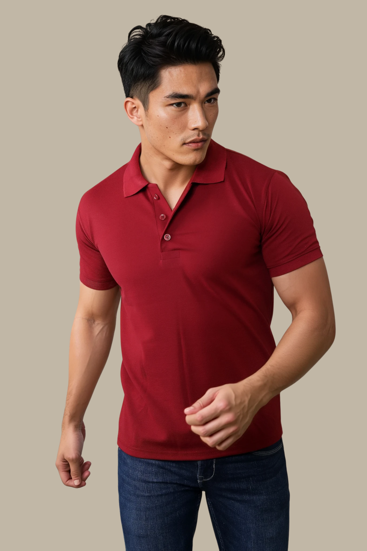 Signature Maroon Polo
