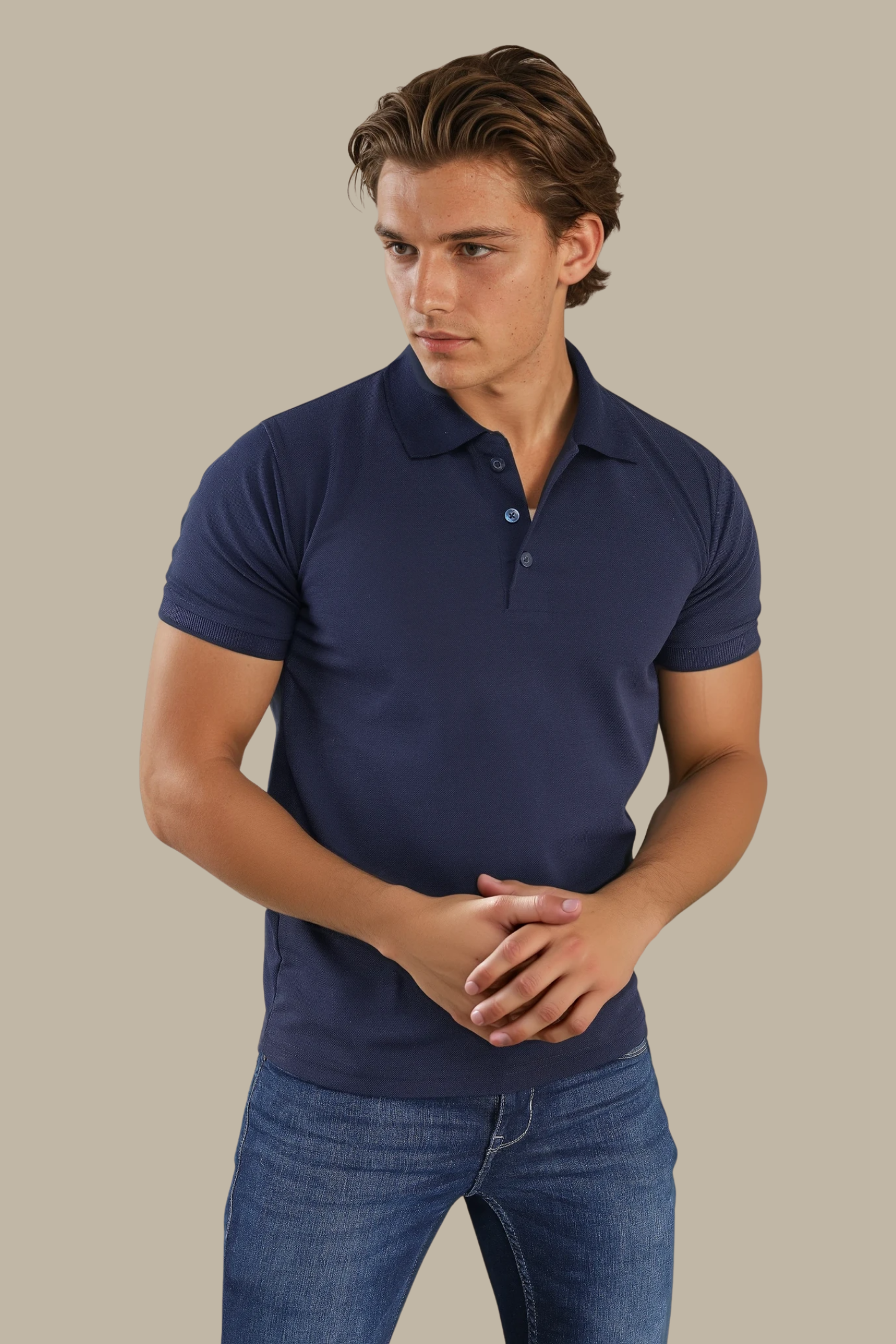 Signature Navy Blue Polo