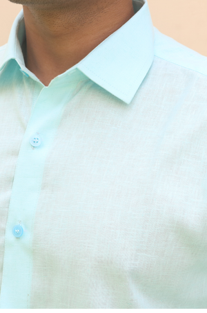Blue Mist Linen Shirt