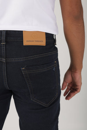 Mens Jeans Navy Blue