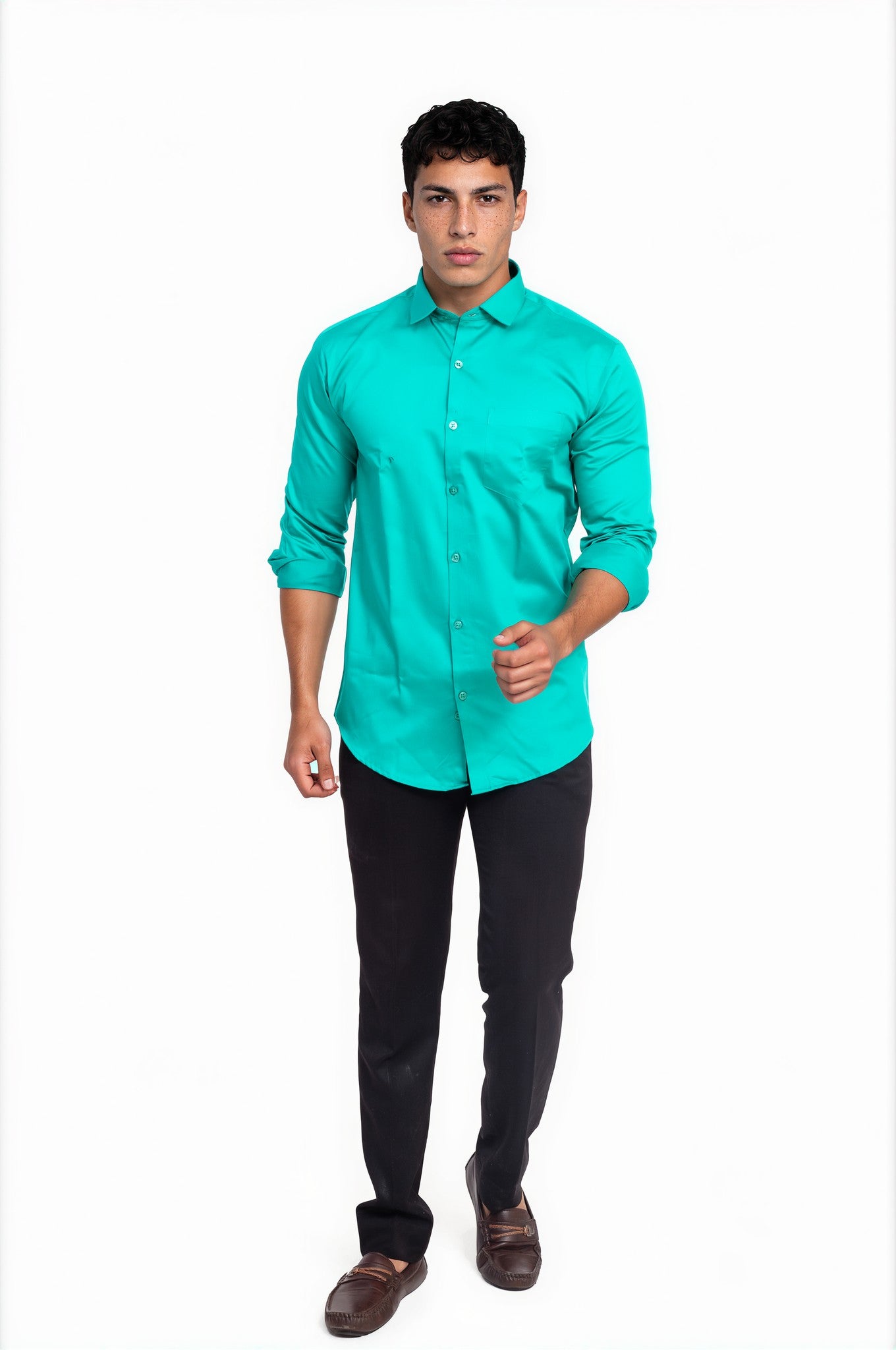 green shirt 