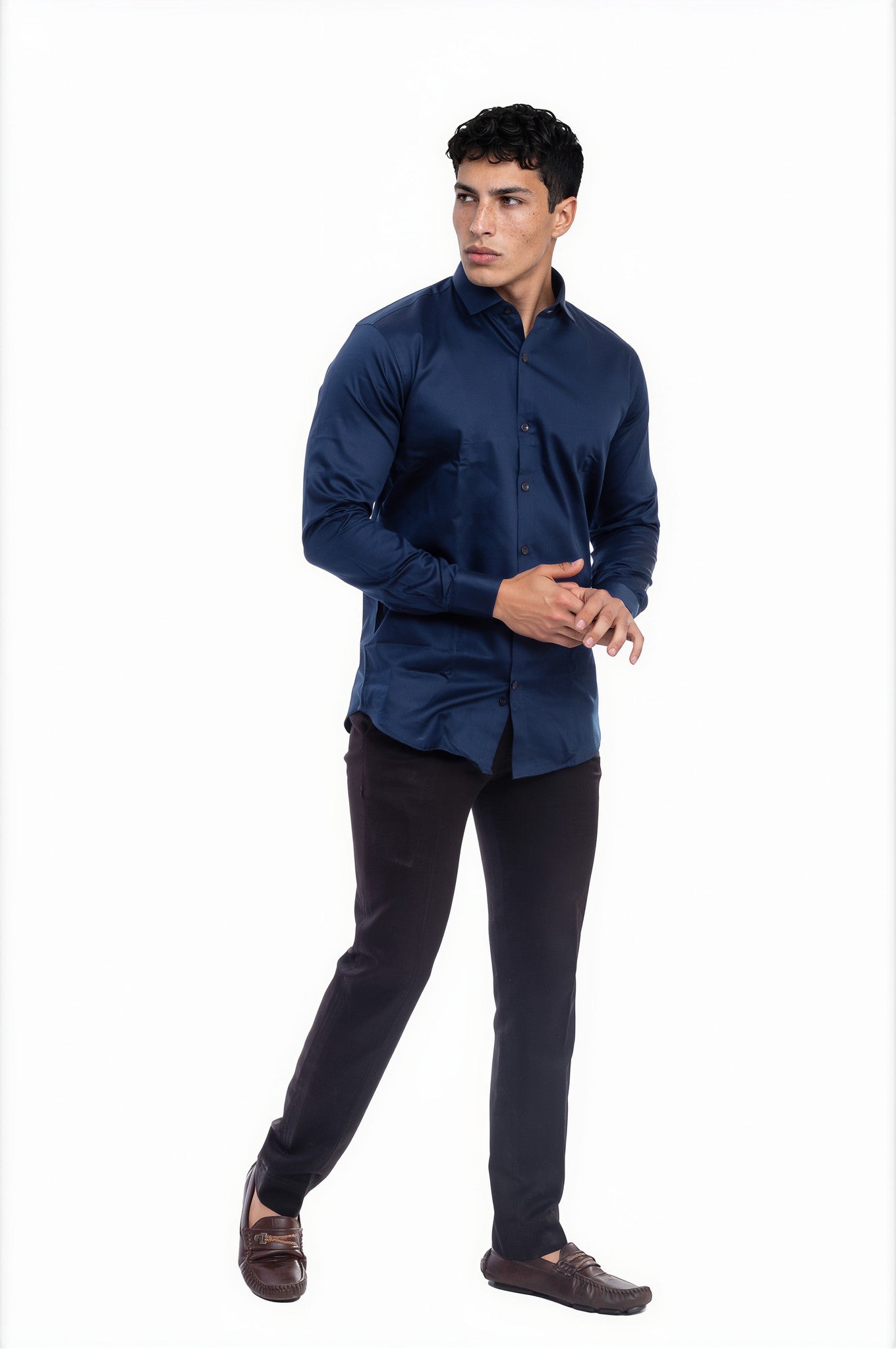 navy blue shirt 