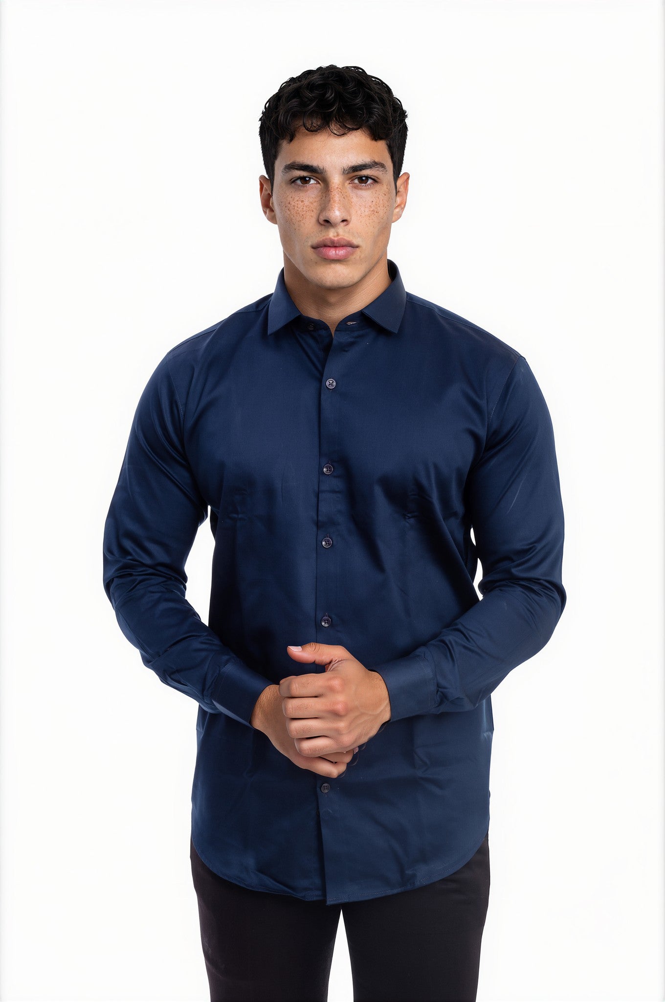 navy blue shirt 
