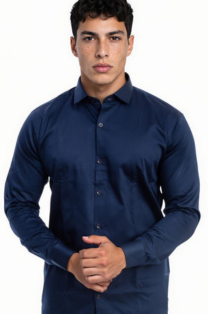 navy blue shirt 
