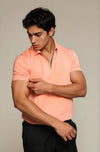 Cloud Cotton Polo Apricot Silk