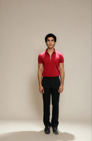 maroon polo t-shirt 