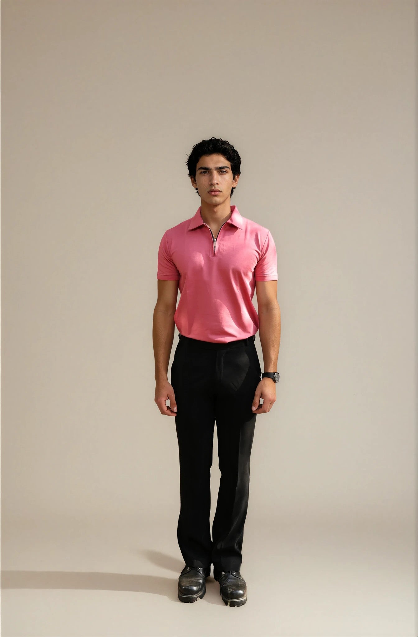 pink polo t-shirt 
