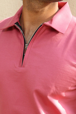 pink polo t-shirt 