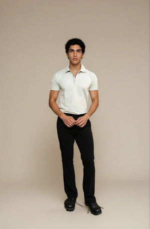 light grey polo t-shirt 