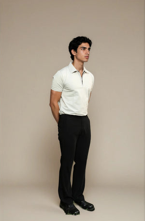 light grey polo t-shirt 