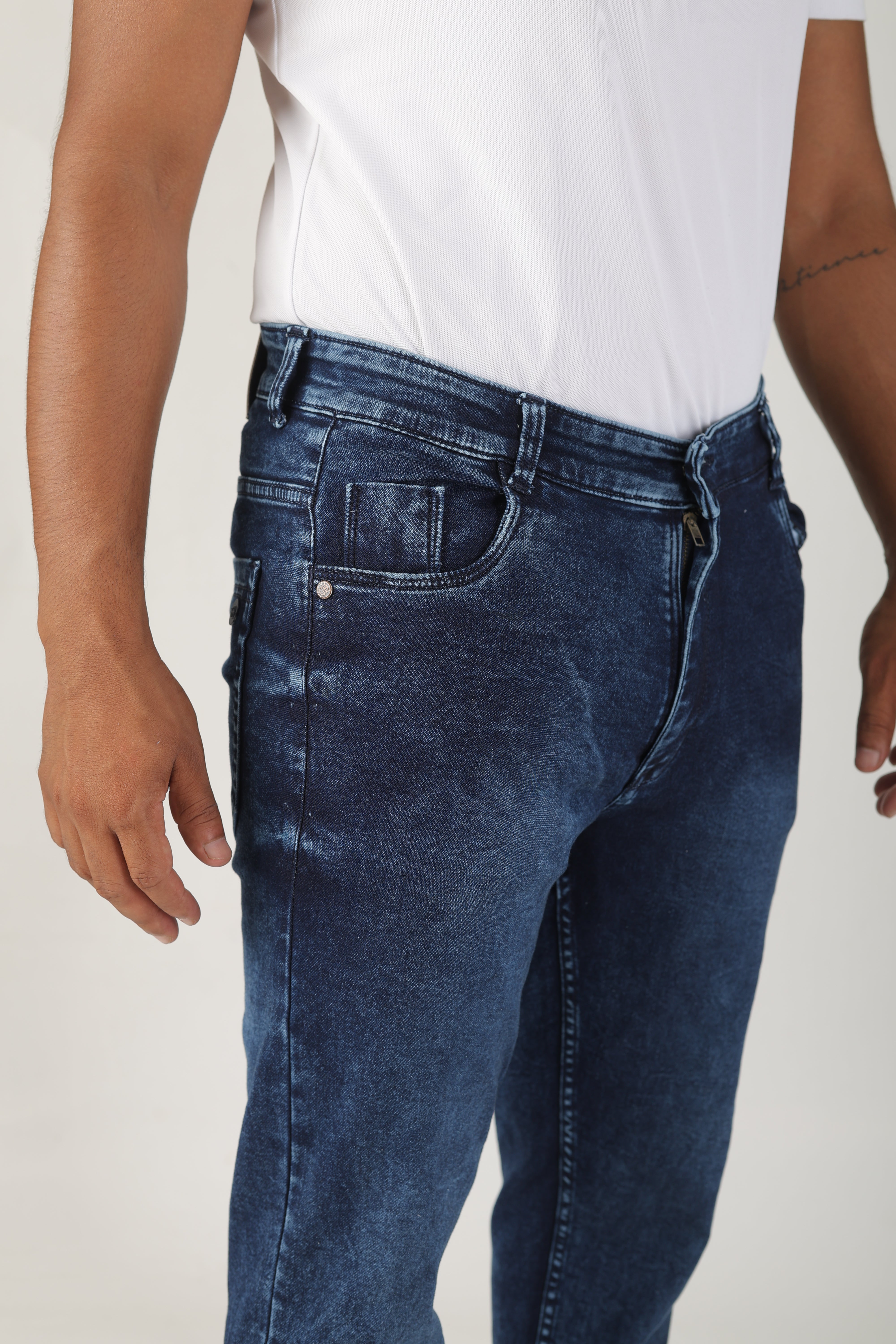 Blue Jeans For Men Dark Indigo Straight Fit