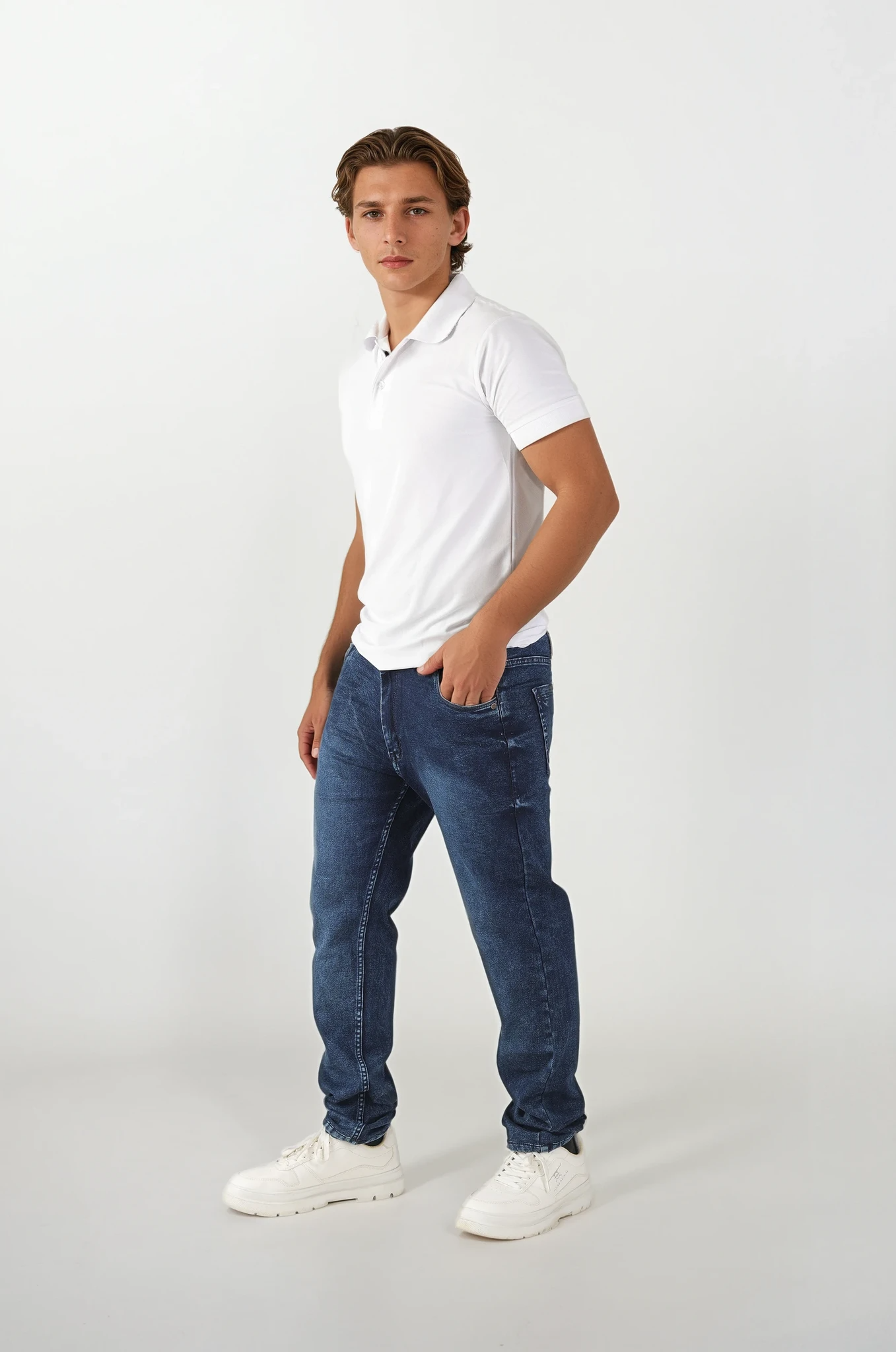 Blue Jeans For Men Dark Indigo Straight Fit