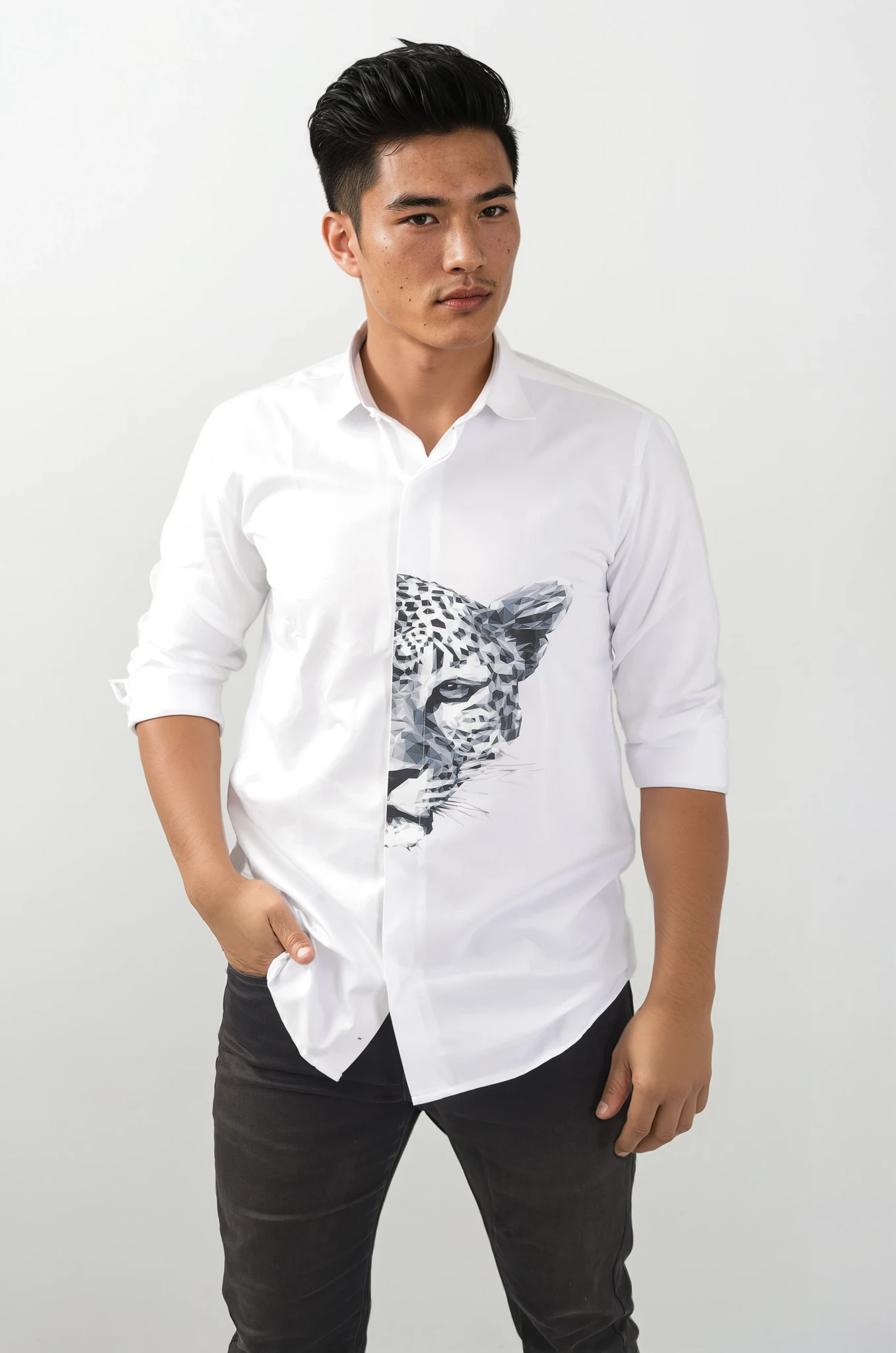 The Alpha Leopard Print  Shirt