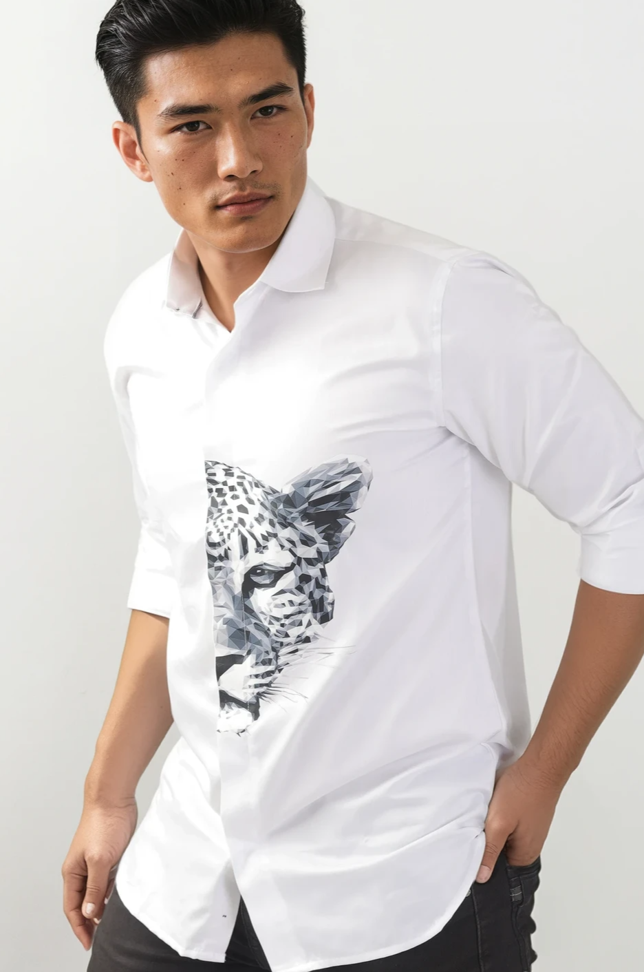 The Alpha Leopard Print  Shirt