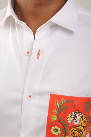 Designer White Shirt for men 
