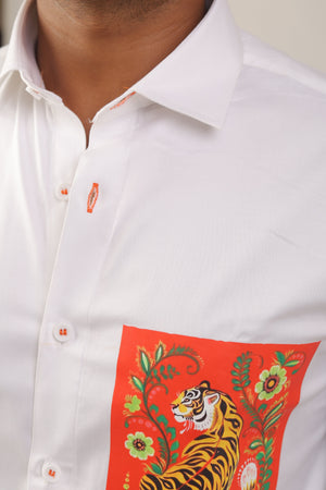 Designer White Shirt for men 