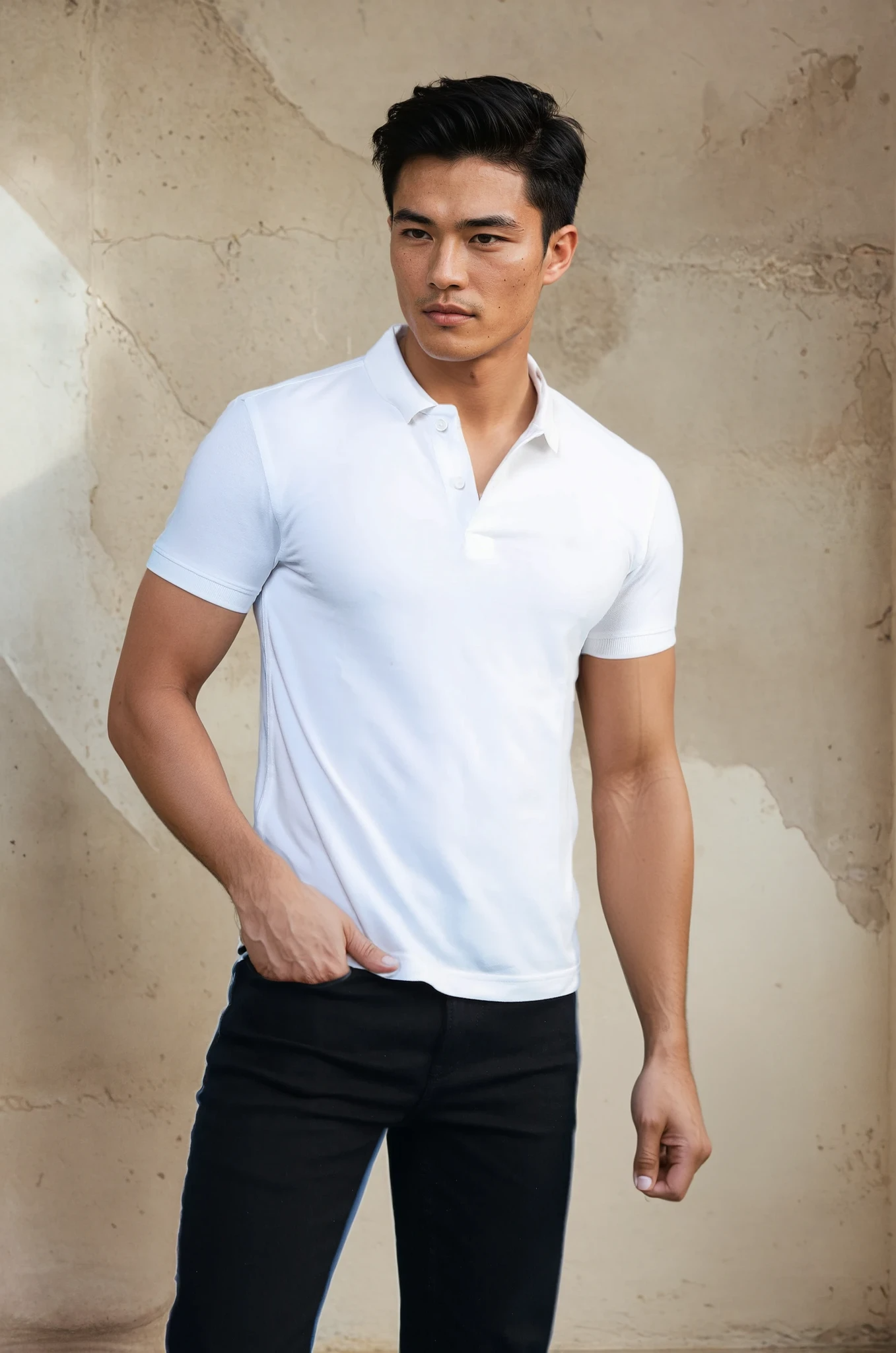 White Polo T-Shirt