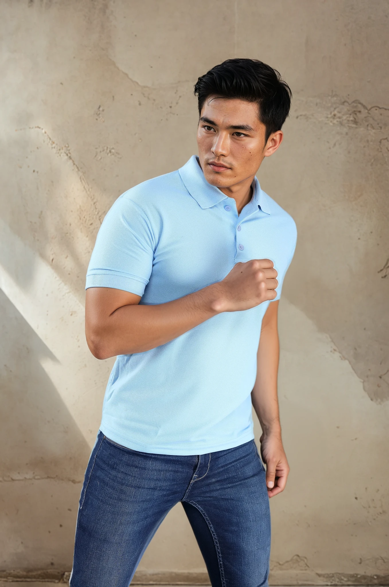Sky Blue Polo T-shirt