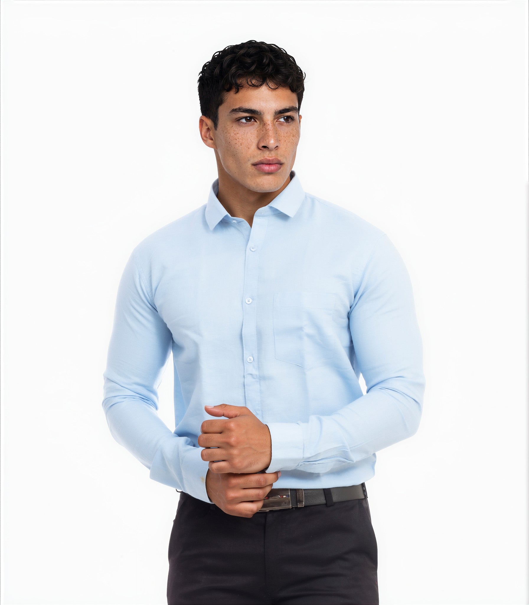 sky blue shirt 