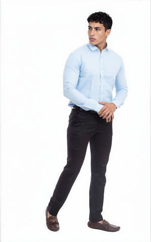 sky blue shirt 